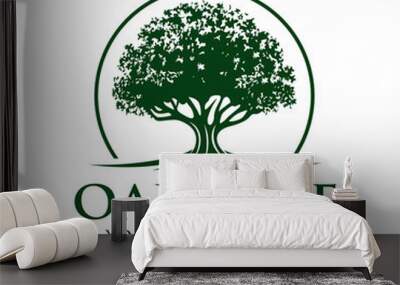 Oak Tree Logo Wall mural