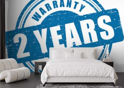 2 year warranty icon, two year warranty, promotional vector icon Wall mural