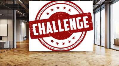 challenge stamp. challenge round isolated sign. challenge label Wall mural