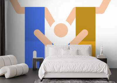 family flat icon Wall mural