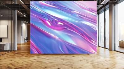 3d render abstract pink blue neon background futuristic wallpaper design concept header web cover poster art work banner presentation template Wall mural