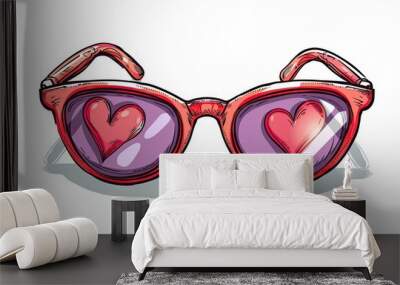 a pair of sunglasses Wall mural