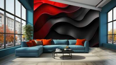 red black abstract background for design flyer bussines backdrop card invitation Wall mural