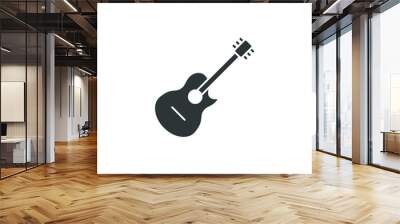 Vector sign of the guitar symbol is isolated on a white background. guitar icon color editable. Wall mural