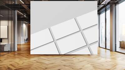  slides presentation website mockup blank Wall mural