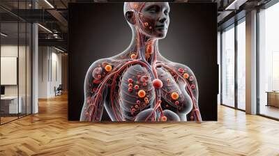 3d rendered illustration of a human body Wall mural