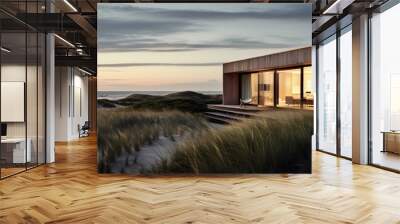 A holiday home in the dunes  Wall mural