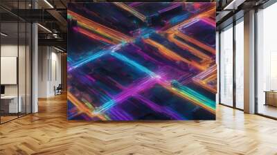 abstract colorful city background Wall mural