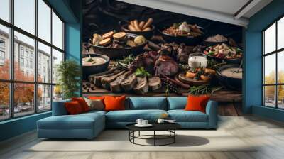 delicious food vibes Wall mural