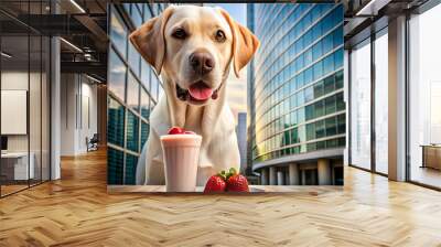 ai generated labrador retriever dog picture n corp Wall mural