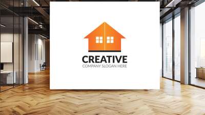 Vector creative logo design fully editable high quality Wall mural