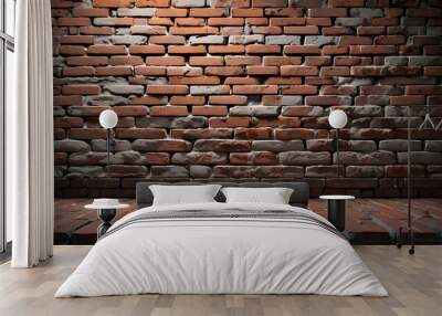 background with minimal style and simple. Blank stand for showing product. Wall mural