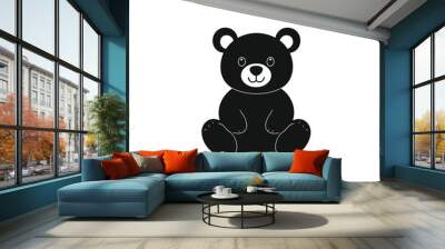 Bear vector illustrations Wall mural