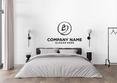 BL logo design vector template Wall mural