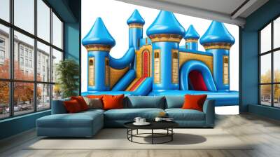 Bounce House Fun on White or PNG Transparent Background. Wall mural