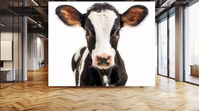 Calf, 8 months old, in front of white background Wall mural