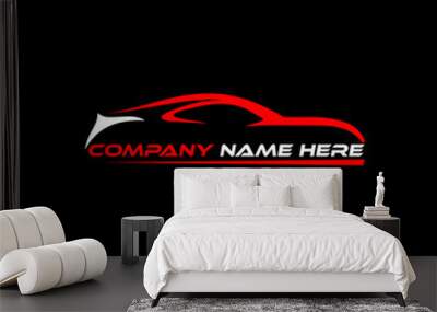 car logo, auto detailing brand and all business logo design in vector template. Wall mural