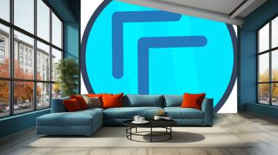 Chevron Icon Wall mural