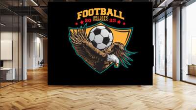 design logo eagle football vector illustration Wall mural