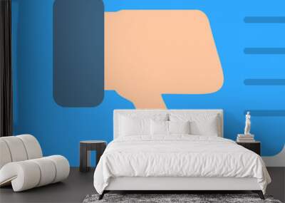 Dislike  Icon Wall mural