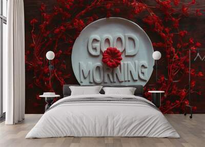 goodmorning wishes Wall mural