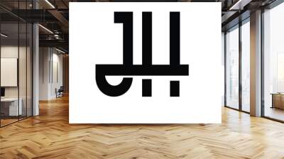 j and h, j and e logo designs and monogram logos Wall mural