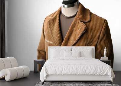 jacket on white background Wall mural