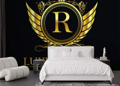 luxurious logo Wall mural