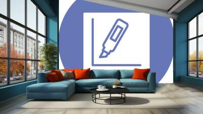 Marker Icon Wall mural