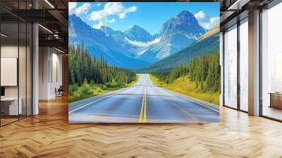 Scenic Mountain Road Wall mural