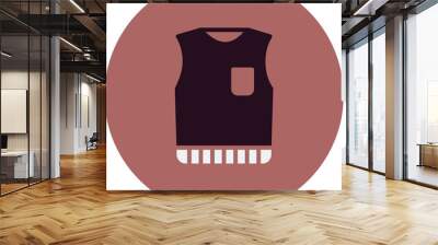 Sleeveless Jumper Icon Wall mural