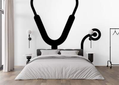 Stethoscope icon vector on trendy design Wall mural