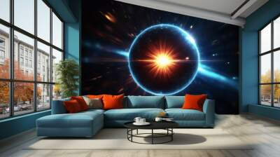 sun and earth Wall mural