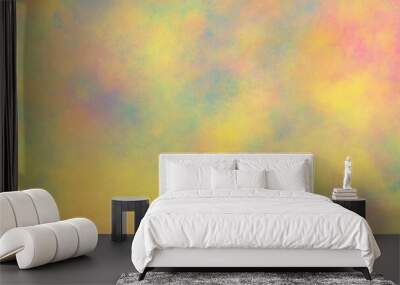 Abstract bright and shinny lovely soft color watercolor background, Beautiful and light color colorful background, Colorful and bright watercolor background texture with grunge watercolor splashes. Wall mural