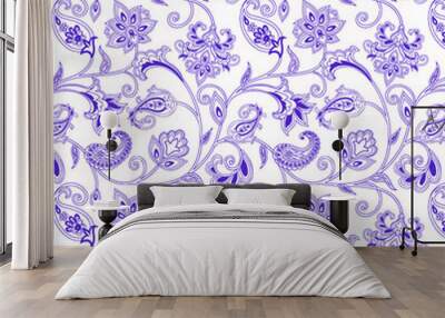 Textile and digital seamless pattern design  Wall mural