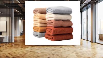 The Towel Tower on White or PNG Transparent Background. Wall mural