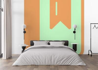 Chapter Flat Vector Icon Design Wall mural