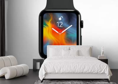 Smartwatch realistic isolated on transparent background Wall mural