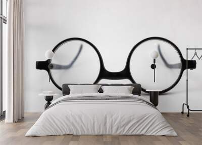 Glasses optical isolated white background Wall mural