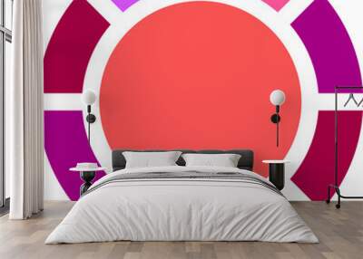 Pie Chart Infographic Wall mural