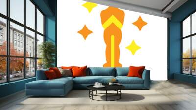 Oscar Award Flat Icon Design Wall mural