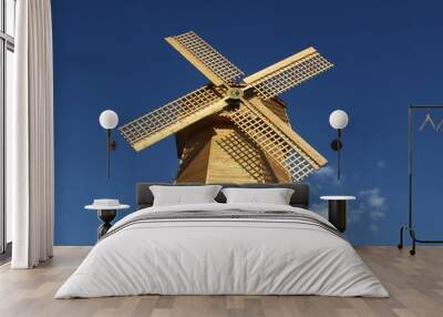 Old wooden windmill Wall mural