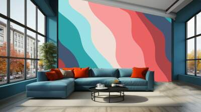 illustration vector graphic of colorful background perfect for  decoration Wall mural