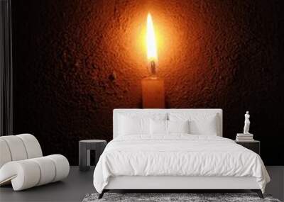 candle in the dark Wall mural