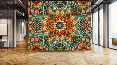 pattern with elements Wall mural