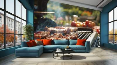 An outdoor living department featuring grills Wall mural