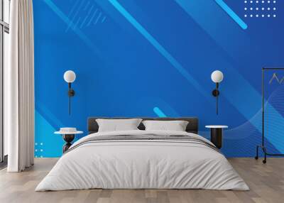 background banner. colorful, bright blue gradient eps 10 Wall mural