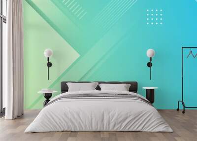 banner background. full color, elegant green and white gradation effect eps 10 Wall mural