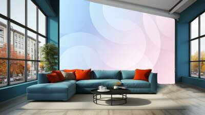 blue and pink gradation.abstract frame background.colorful.minimalist.circle effect style.eps 10 Wall mural