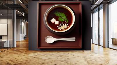 Japanese Miso Soup food Wall mural